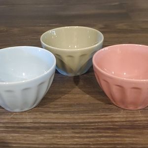 Pier 1 Mini Ceramic Prep Bowls - set of 3